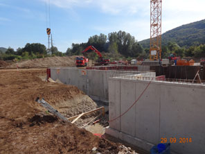 Baufortschritt im September 2014 - Erdarbeiten