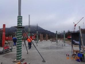 Baufortschritt im Dezember 2014 - Rohbauarbeiten