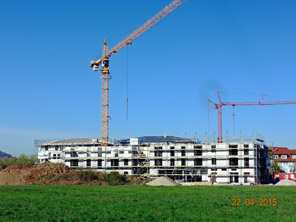Baufortschritt im April 2015 - Rohbauarbeiten